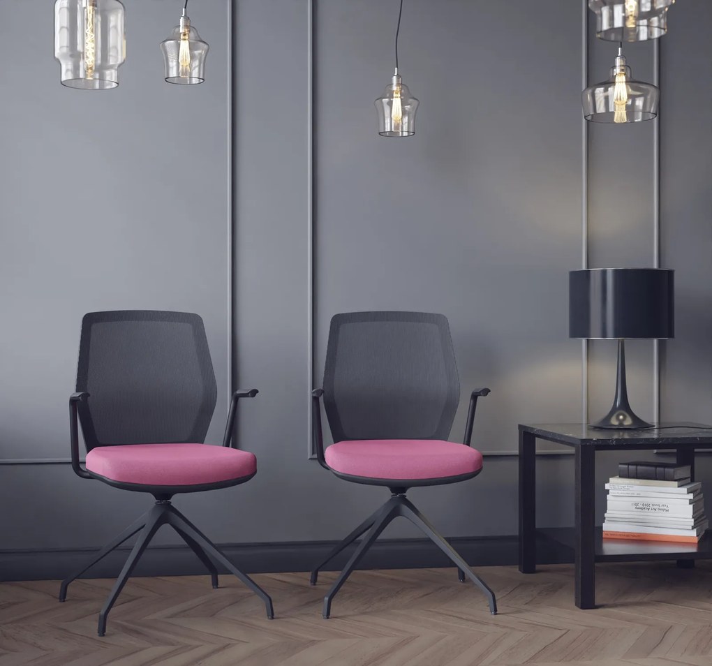 Krzesło do sali konferencyjnej z siatkowym oparciem Start Net S60