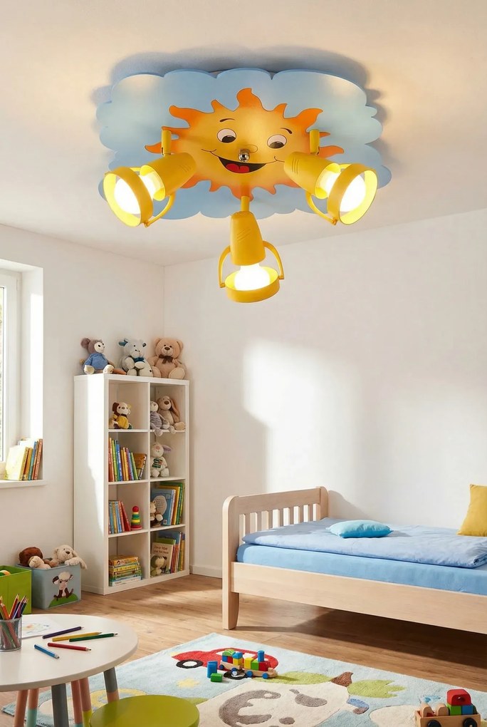 Dziecięca lampa sufitowa słoneczko - 4X S215 F5-L99