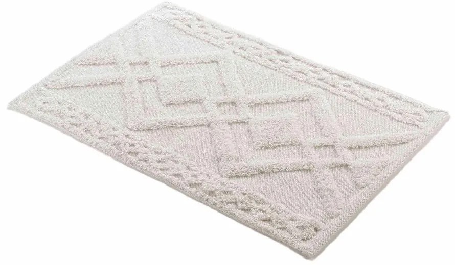 Biały dywanik łazienkowy 50x80 cm Gladis – douceur d'intérieur