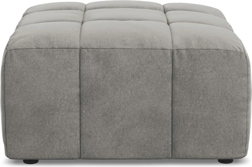 Szary aksamitny podnóżek Aloha – Makamii