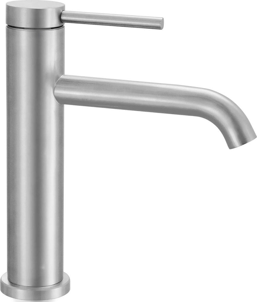 Bateria Umywalkowa REA CLIF nikiel szczotkowany Inox NISKA