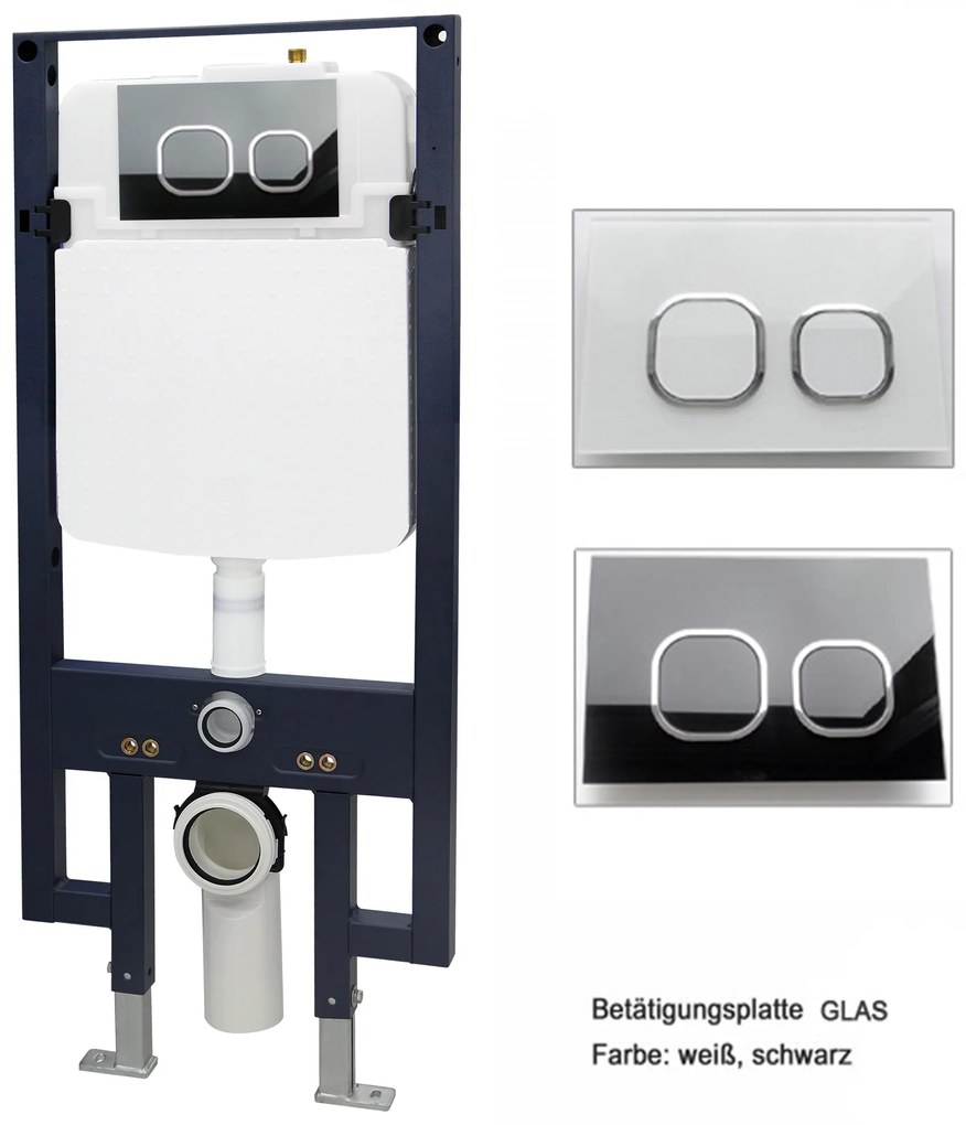 Kompletny zestaw WC 28: Toaleta myjąca PRO+ 1104Stelaż podtynkowy G3008 z panelem spłuczki - Deska Soft-Close