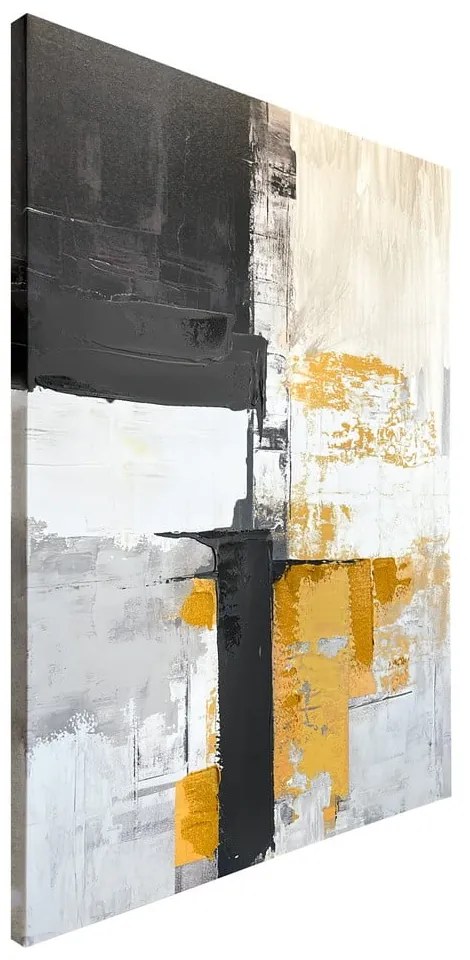 Obraz z ręcznie malowanymi elementami 70x100 cm Jade – Styler