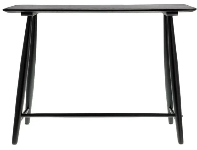 Stół konsolowy czarny dąb 100x44,5 cm Bast - Villa Collection
