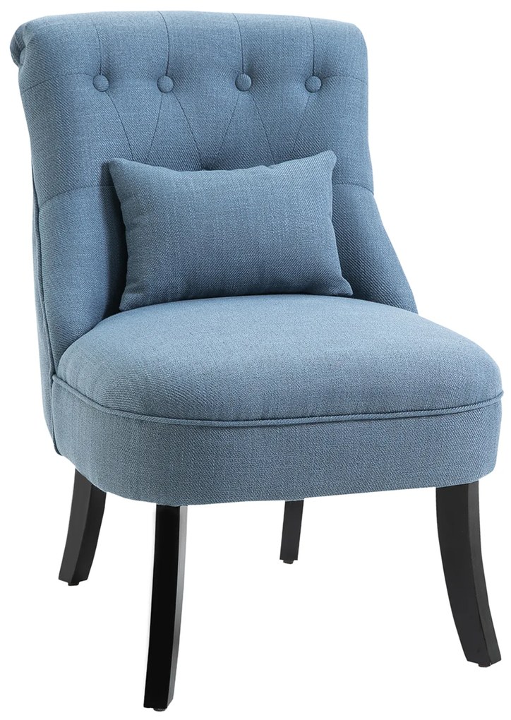 HOMCOM Relax Chair z poduszką oparcia Krzesło TV Podniesione stopy