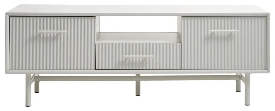 Szara szafka pod TV 140x50x45 cm Palma – Unique Furniture