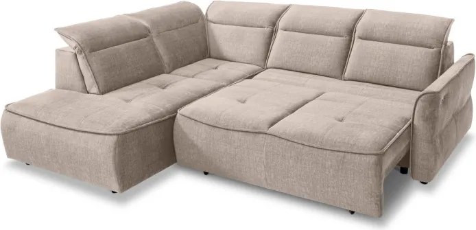 Narożnik MURILLO L z elektryczną regulacją siedziska Lewostronny w tkaninie VOGUE 01 WERSAL