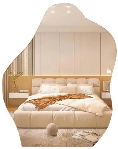 LUSTRO CHMURKA LED 50x70 M-563 WŁĄCZNIK DOTYKOWY  ŁAZIENKOWE Z PODŚWIETLENIEM