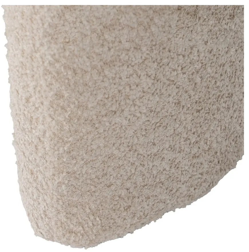 Beżowy puf z materiału bouclé Suave – Ixia