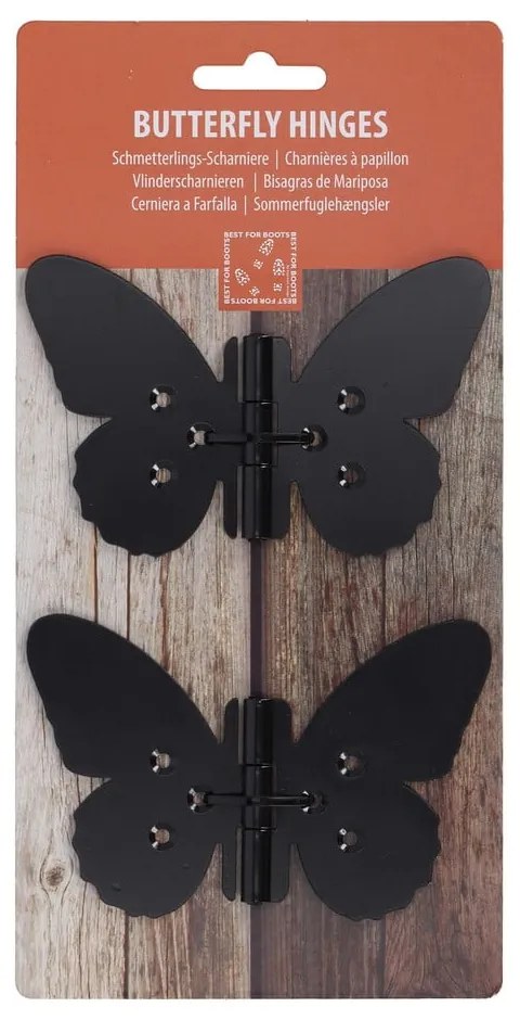 Metalowe zawiasy do drzwi 4 szt. Butterfly – Esschert Design