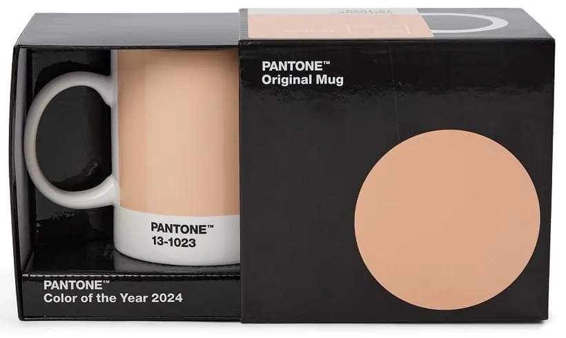 Pomarańczowy ceramiczny kubek 375 ml Peach Fuzz 13-1023 – Pantone