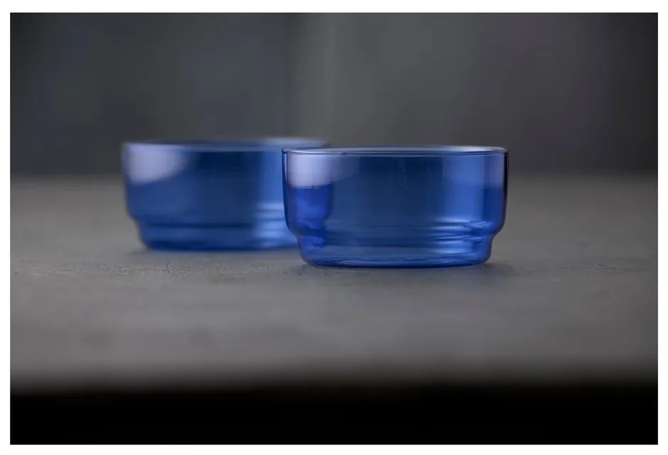 Niebieskie szklane miski zestaw 2 szt. 500 ml Torino – Lyngby Glas