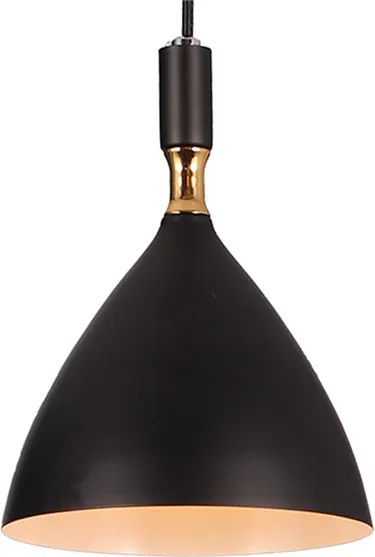 Lampa Sufitowa Wisząca czarna/złota OTTO BLACK/GOLD 1xE27