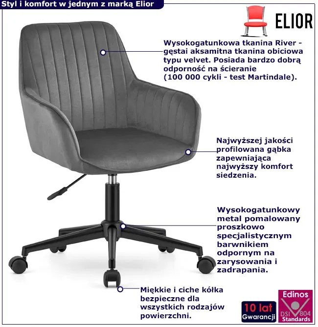 Fotel welurowy obrotowy beżowy G9-P98