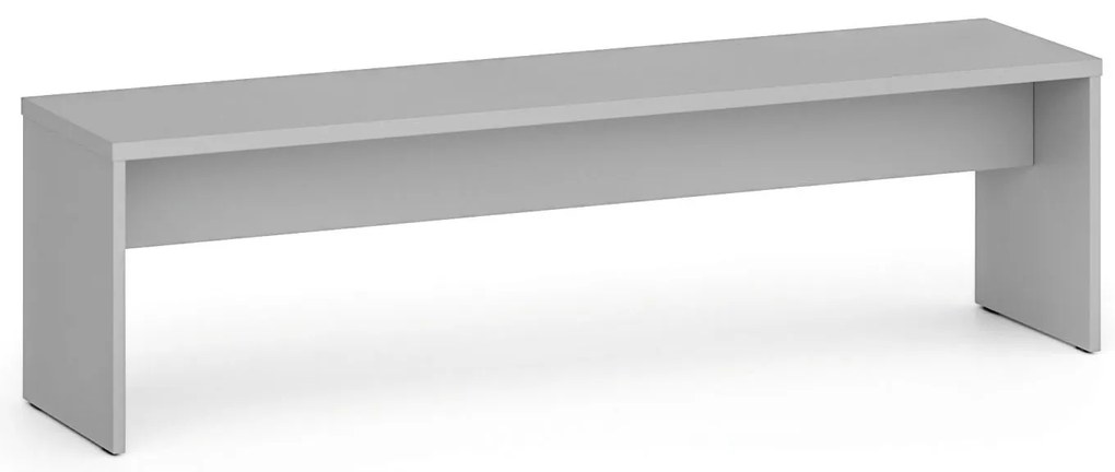 Ławka szatniowa 1+1 GRATIS, 1500 mm, szara