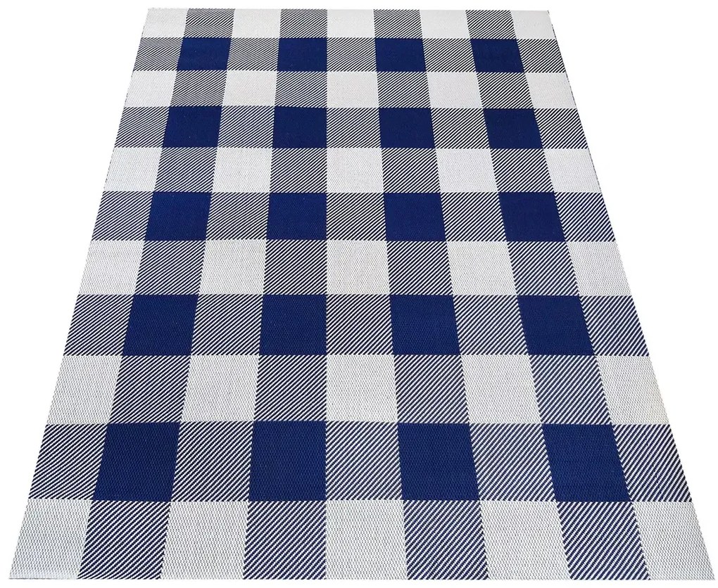 Sznurkowy dywan w kratę F6-M50