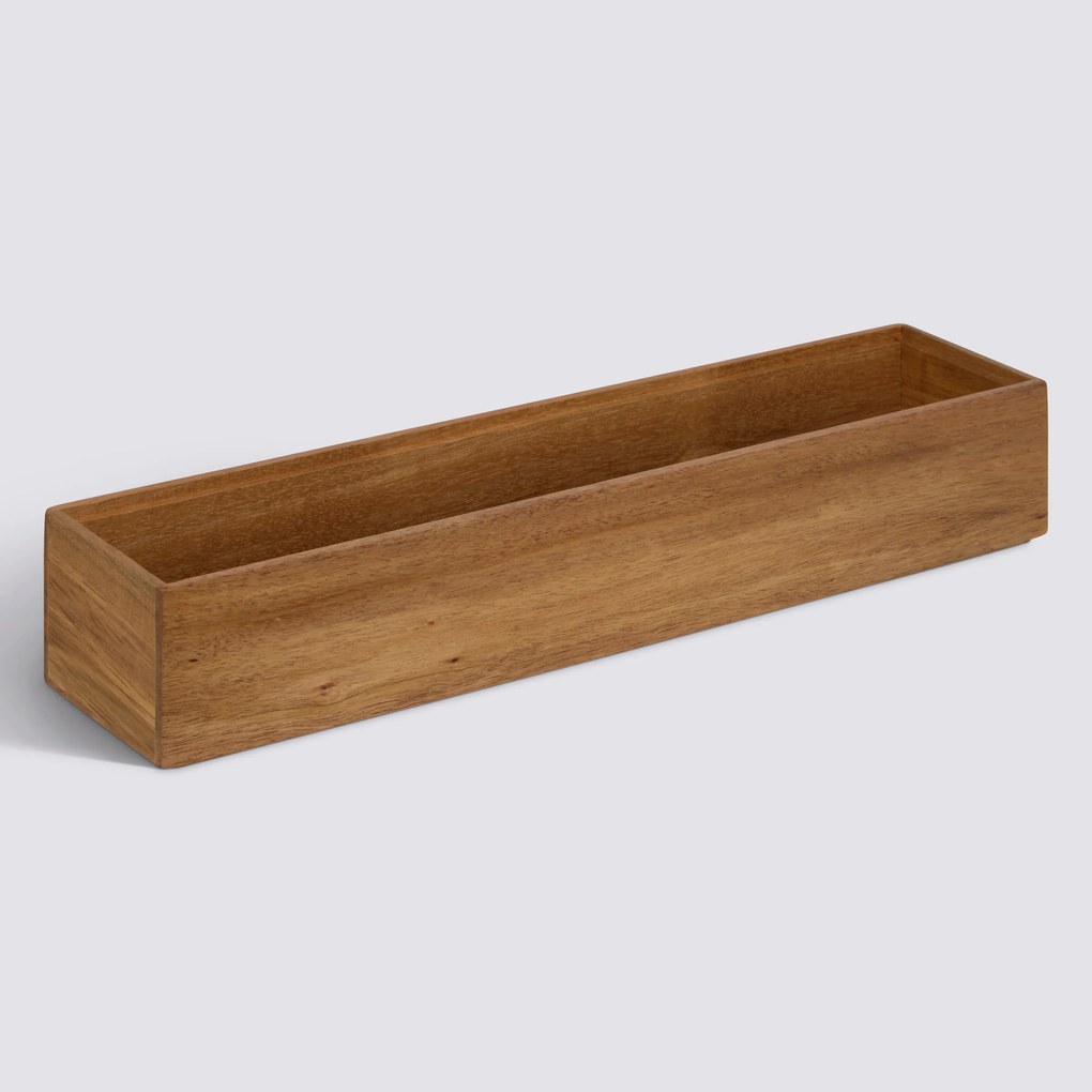 Podłużny drewniany organizer TIDY SMART, 8 x 38 x 7 cm
