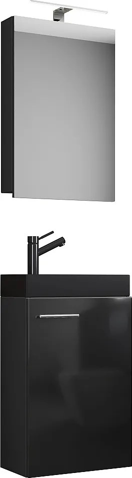 3szt umywalka Slito SC wąska czarna