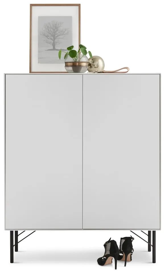Czarno-biała wysoka komoda 91x111 cm Edge by Hammel – Hammel Furniture