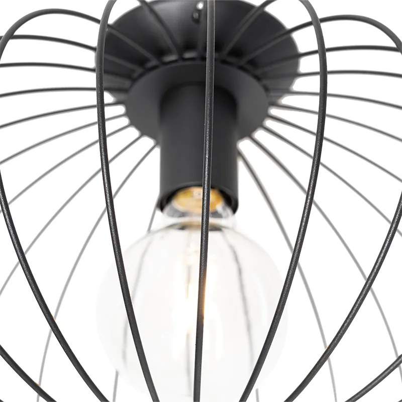 Industrialna lampa sufitowa czarna - MargaritaDesignerski Oswietlenie wewnetrzne