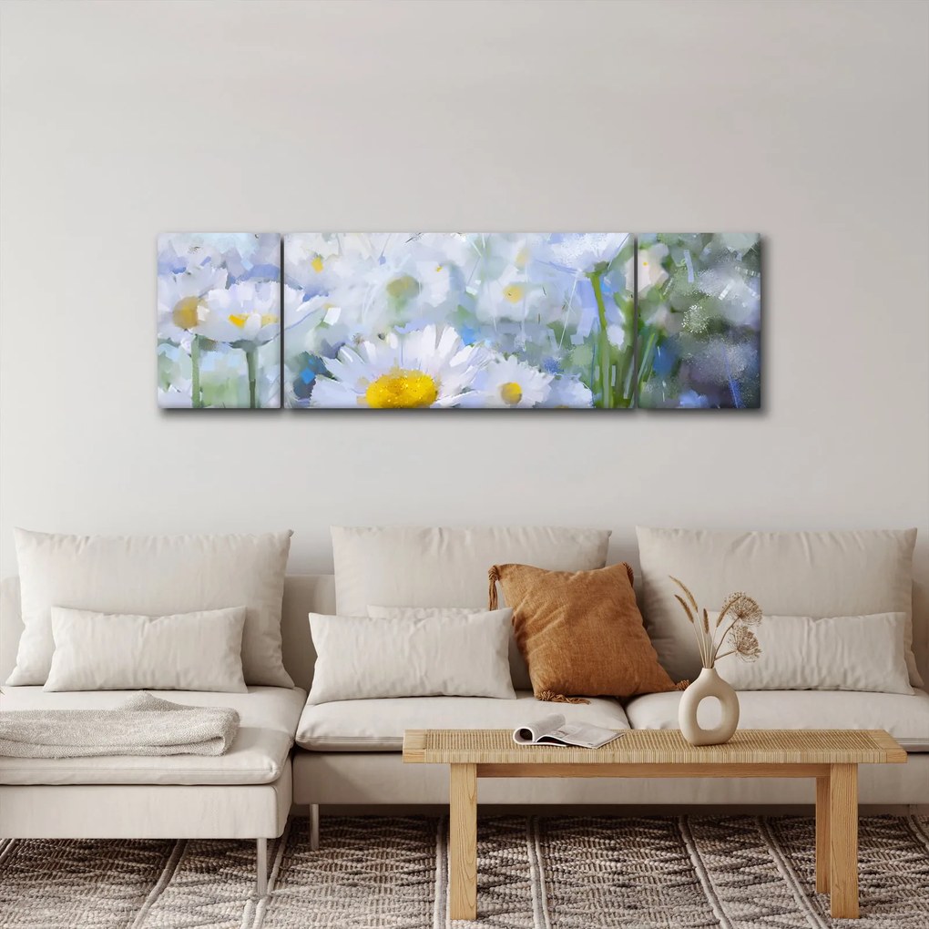 Obraz - W stokrotkach (170x50 cm)