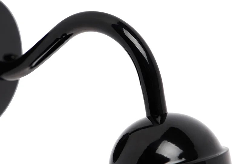 Nowoczesna lampa ścienna zewnętrzna czarna IP44 - Kansas