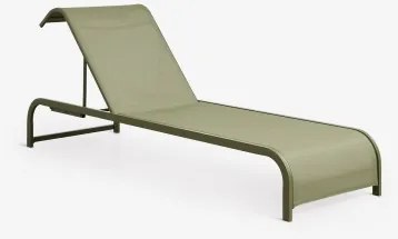 Leżak Regulowany Ze Stali Marietta Intensywny Verde Olive - Sklum