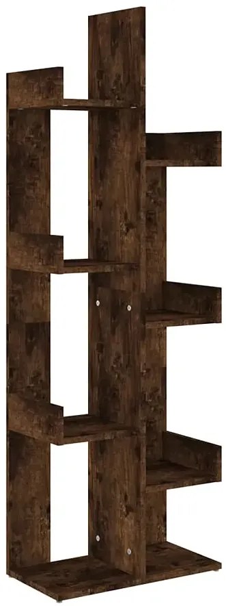 Otwarty regał minimalistyczny przydymiony dąb - Forner 3X
