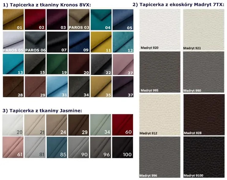 Tapicerowane łóżko z pojemnikiem Fato 2X 160x200 - 44 kolory