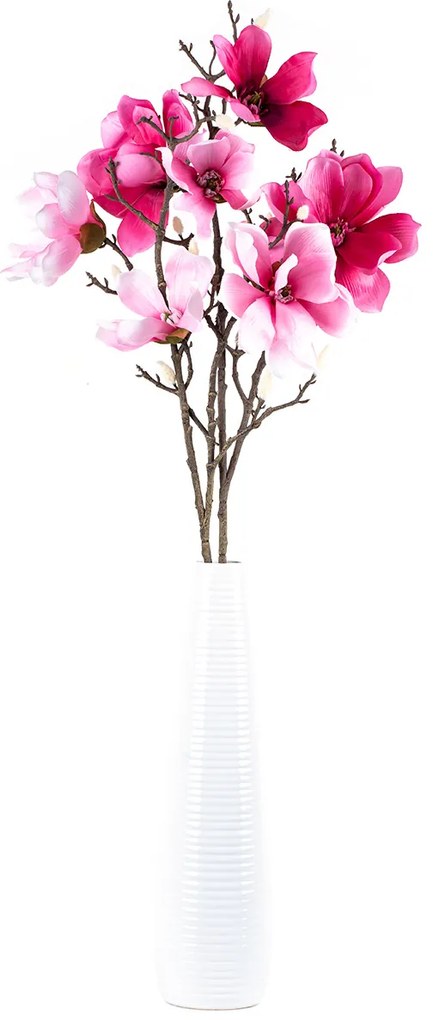 Sztuczna kwiat Magnolia jasnoróżowa, 86 cm
