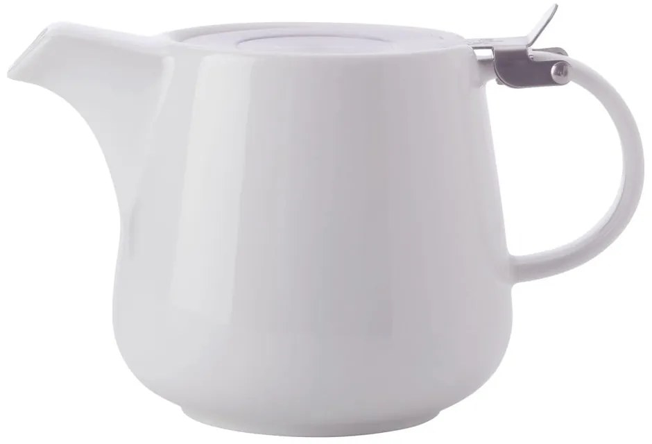 Biały porcelanowy dzbanek do herbaty z sitkiem Maxwell &amp; Williams Basic, 1,2 l