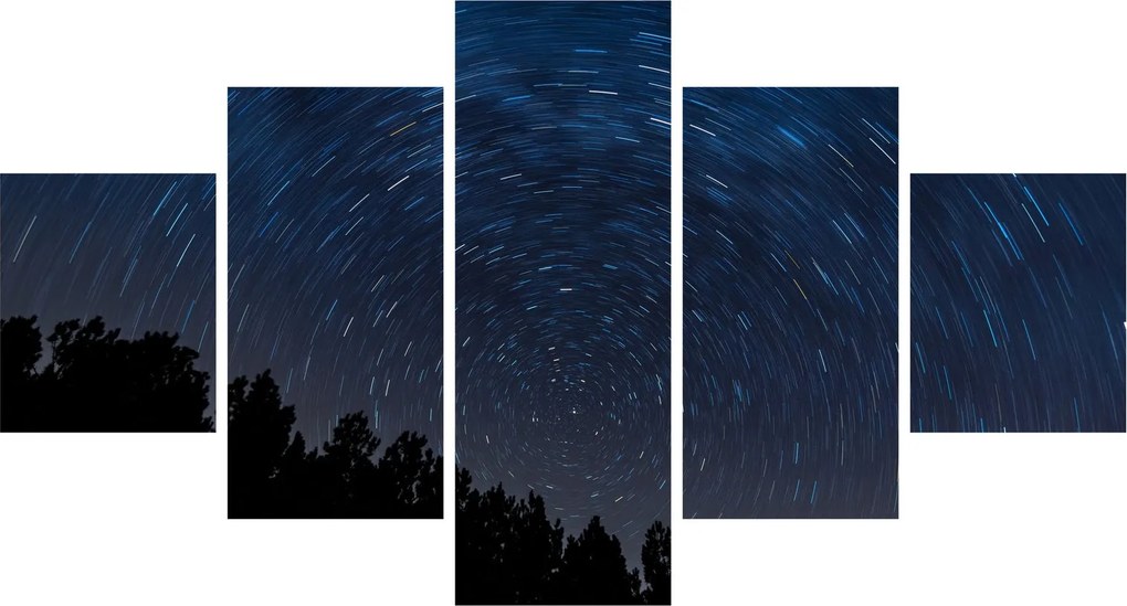 Obraz nocnego nieba (125x70 cm)