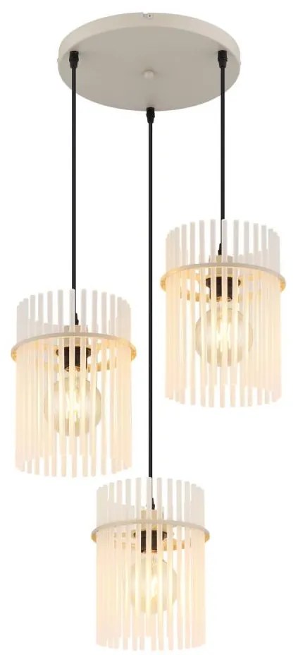 Globo 15698-3HRB - Żyrandol na przewodzie GORLEY 3xE27/60W/230V