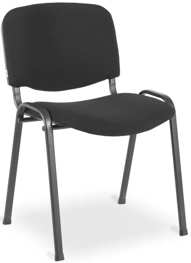 Czarne Konferencyjne Krzesło Sztaplowane Tapicerowane G3-D01