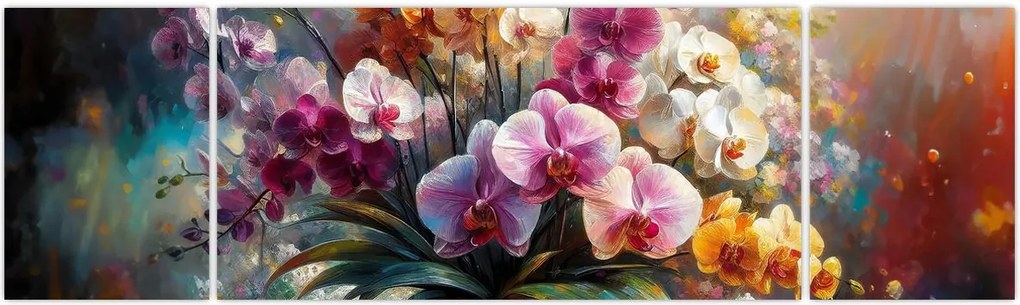 Obraz - Wazon z kwiatami II. (170x50 cm)