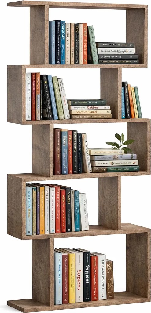 Nowoczesny regał na książki dąb kolonialny R0-D82