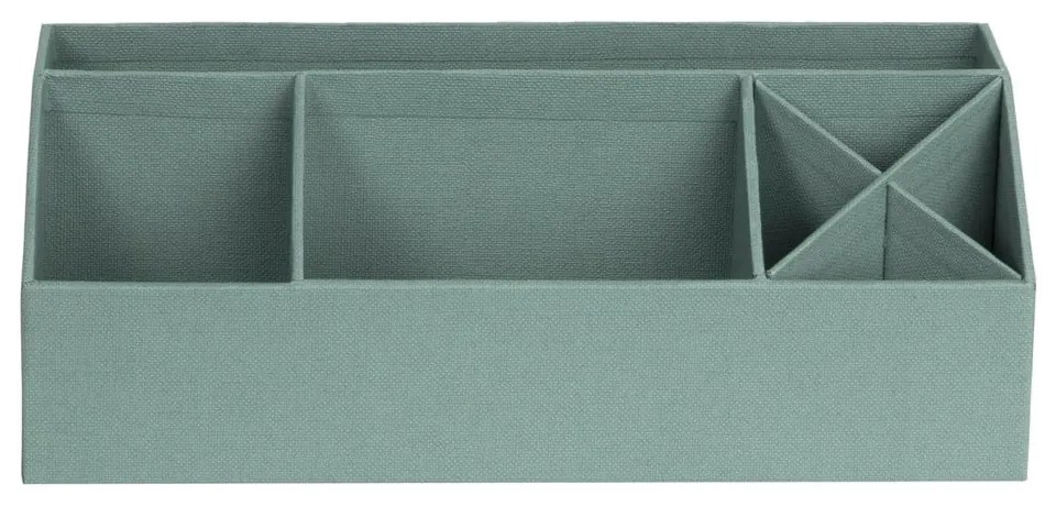 Zielony kartonowy organizer na artykuły papiernicze Elisa Canvas Paper Laminate – Bigso