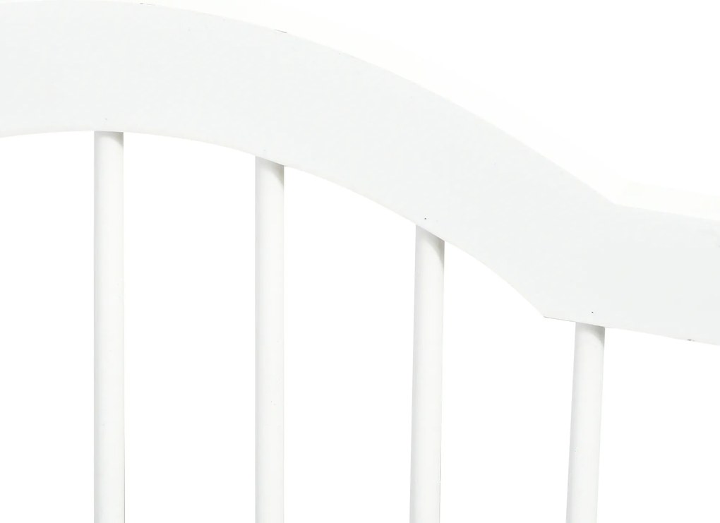 PawHut Drzwi Ochronne do Budy 3częściowe Składane Bezpieczeństwo w Domu i Ogrodzie Białe 1545x295x61 cm | Aosom PL