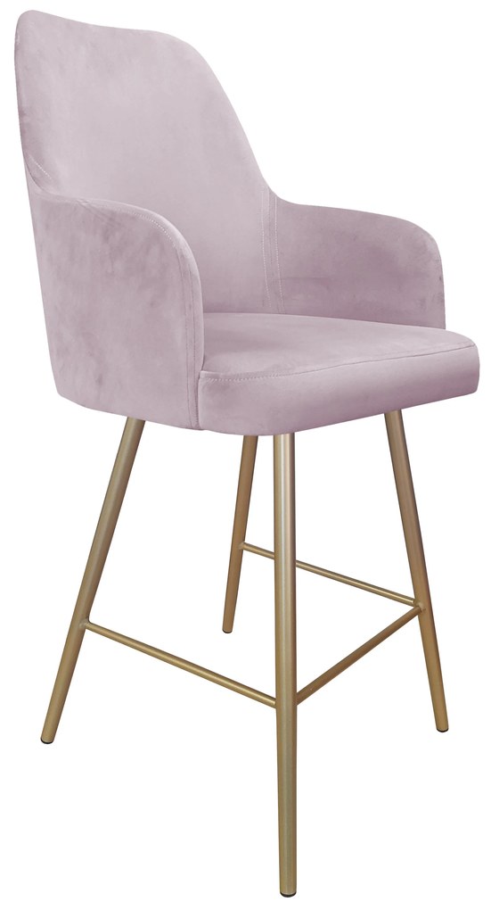 Hoker krzesło barowe Westa podstawa złota MG55