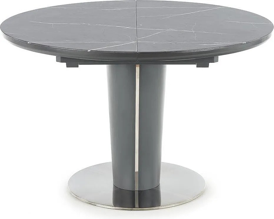 Stół rozkładany RICARDO 120(160)x120 szary marmur