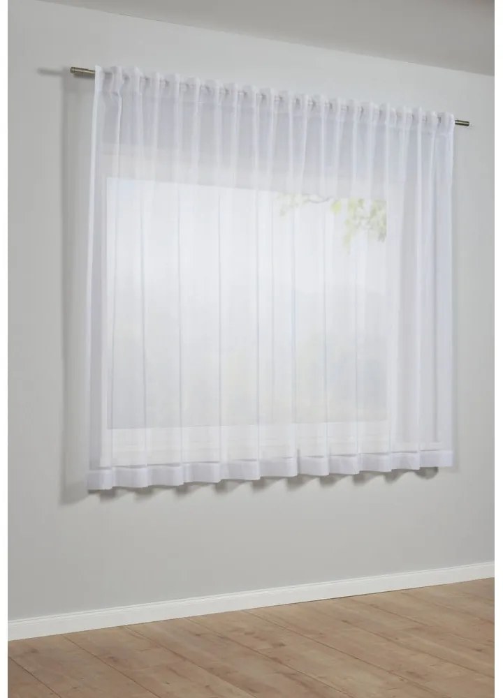 Biała firanka 175x450 cm Voile Uni – Gardinia