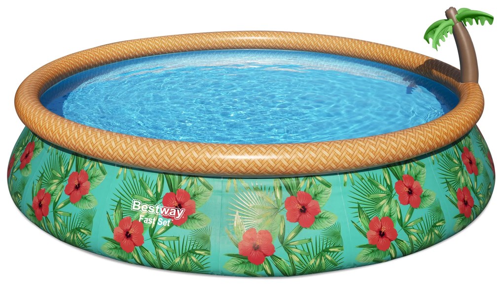 Basen rozporowy Fast Set Paradise Palms 457 x 84 cm 9677 l BESTWAY