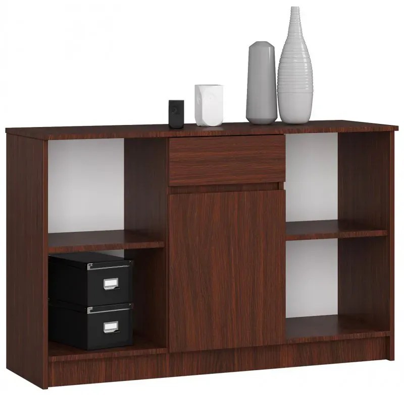 Klasyczna komoda z półkami wenge D3-B09