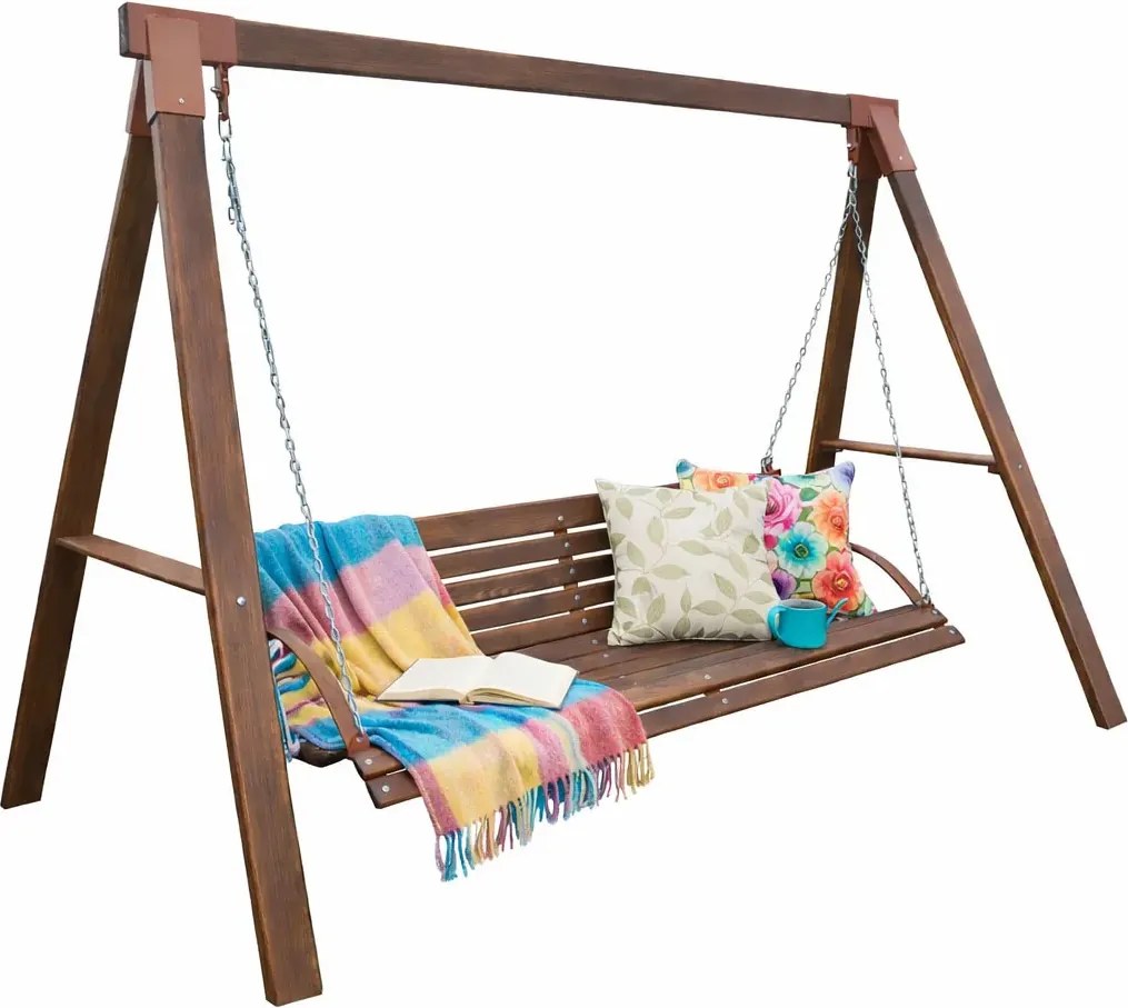 Ogrodowa huśtawka drewniana L1-N64