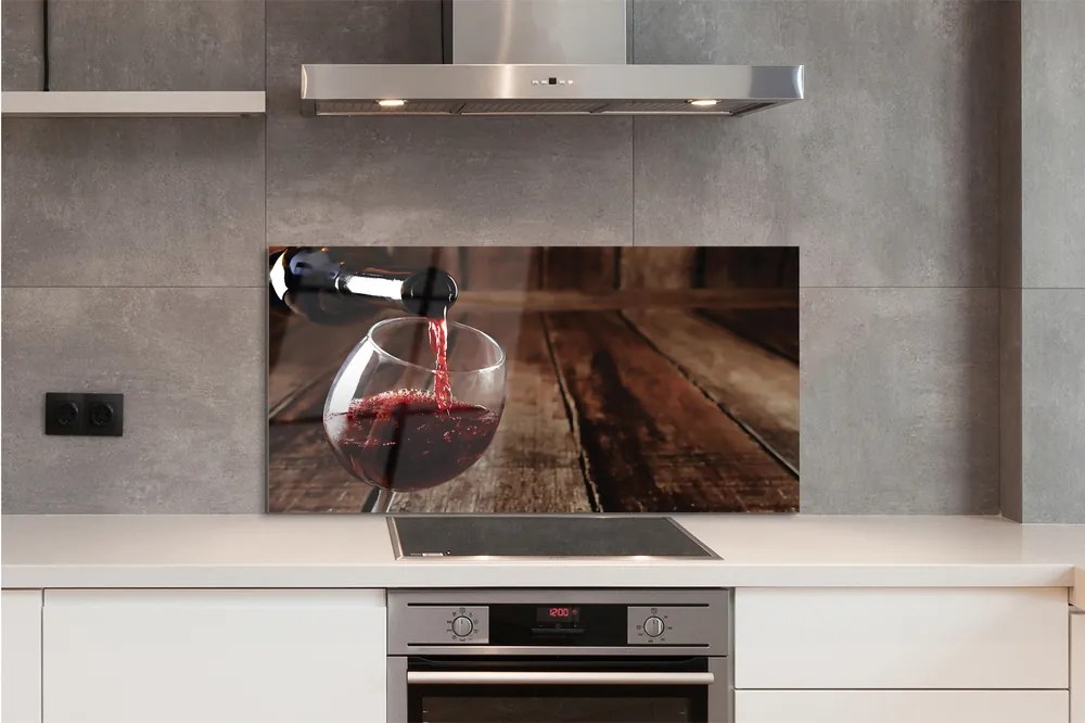 Szklany Panel Deski wino kieliszek