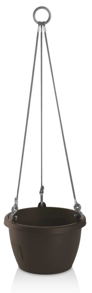 Gardenico Doniczka samonawadniająca do zawieszenia Marina brązowy, śr. 30 cm, śred. 30 cm