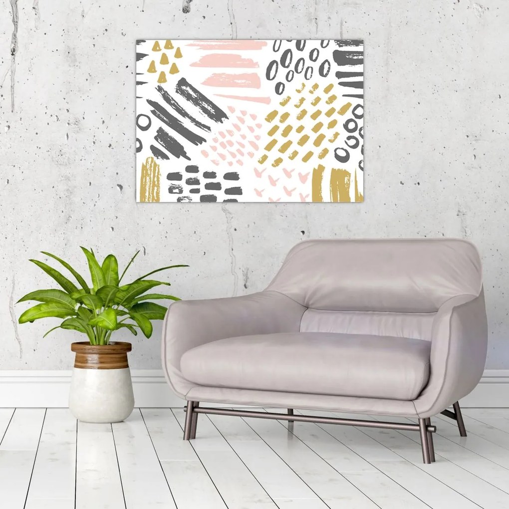 Obraz - Uderzenia abstrakcyjne (70x50 cm)