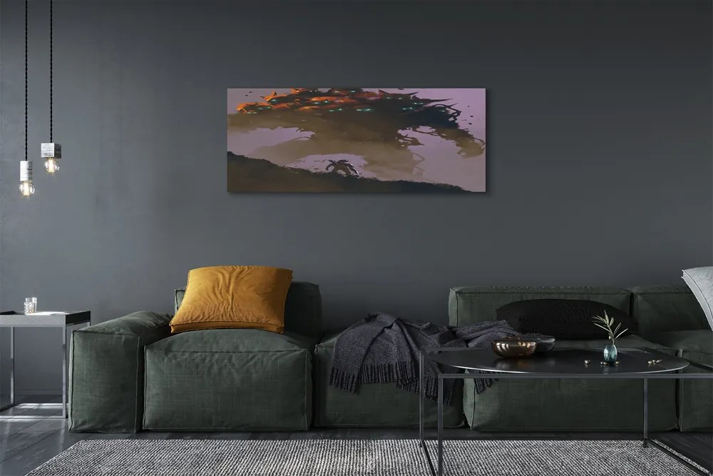 Obraz drukowany na płótnie Człowiek z Głowami