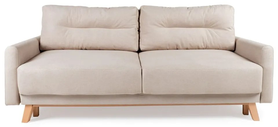 Beżowa sofa rozkładana Bonami Selection Pop