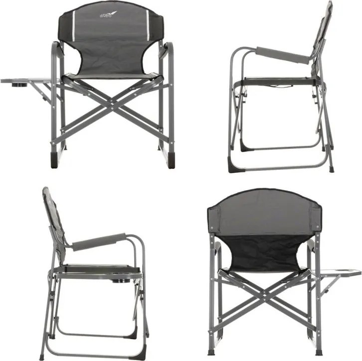 Krzesło kempingowe ze stolikiem - uchwytem - 2 sztuki